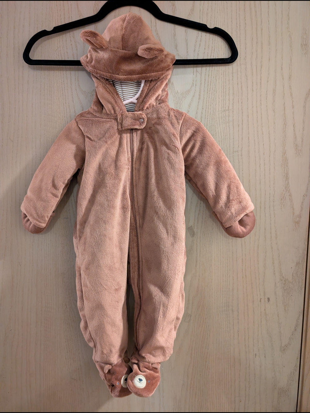 Carter's 6M Cozy Brown Bear Bunting
